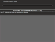 Tablet Screenshot of customizables.com